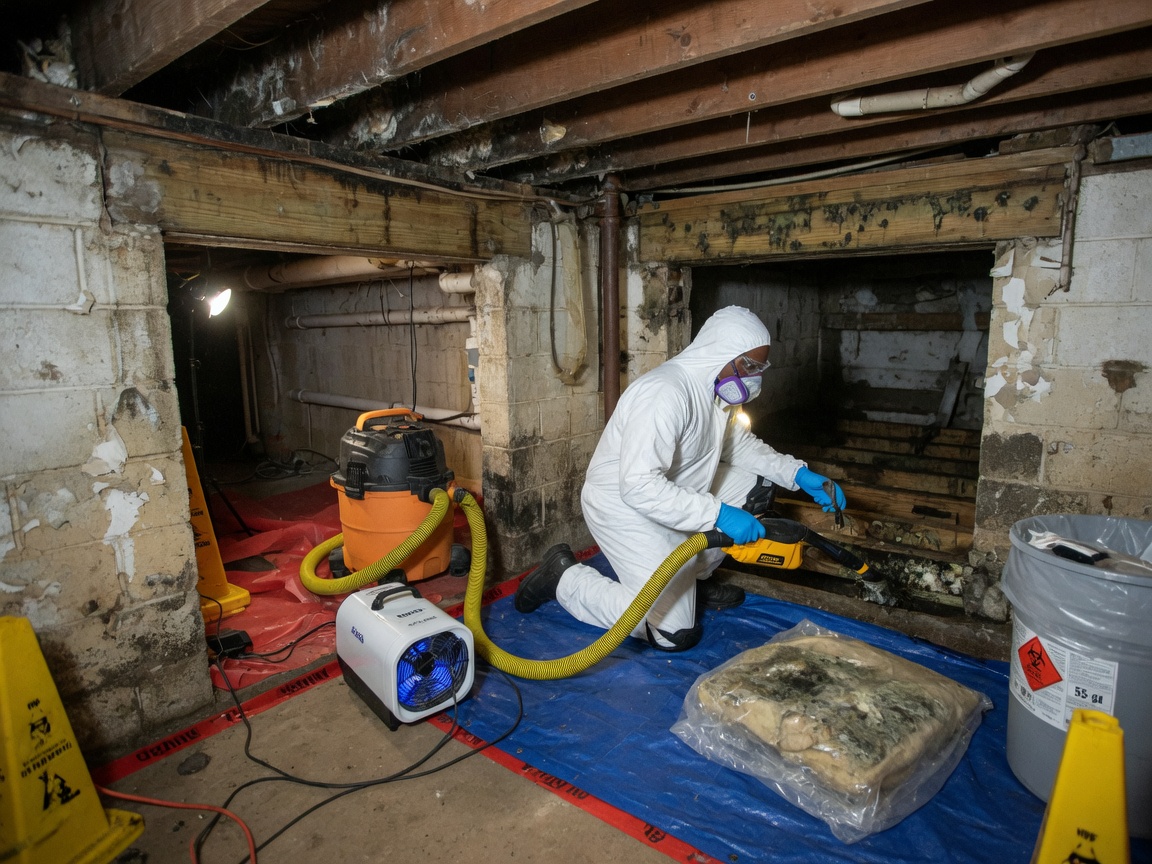 Basement and Crawl Space Mold Remediation in Macon